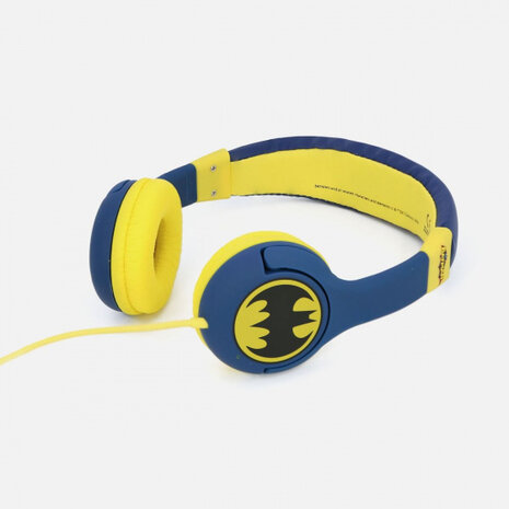 koptelefoon Batman 85dB jongens 15,5 cm 20W blauw/geel