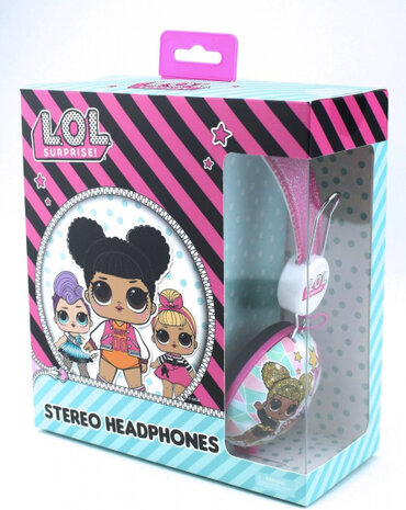 koptelefoon L.O.L Glitter Glam meisjes 19,5 cm 20W roze