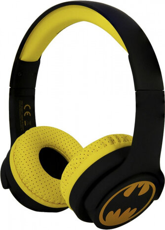 koptelefoon Batman Symbool bluetooth jongens 85 dB zwart
