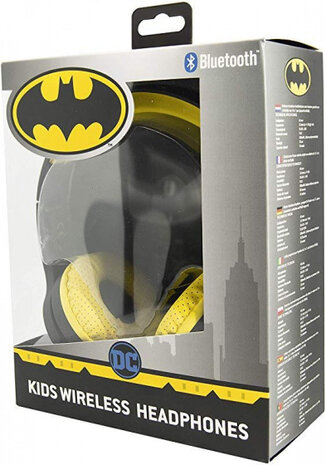 koptelefoon Batman Symbool bluetooth jongens 85 dB zwart