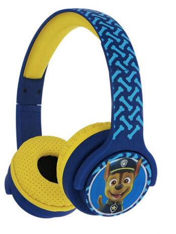 koptelefoon Paw Patrol Chase bluetooth junior 85 dB blauw