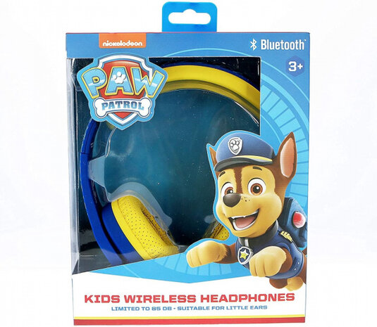 koptelefoon Paw Patrol Chase bluetooth junior 85 dB blauw
