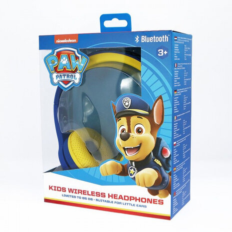koptelefoon Paw Patrol Chase bluetooth junior 85 dB blauw