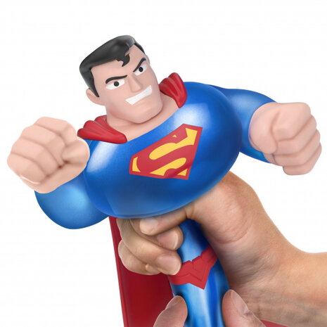 stretchfiguur DC Superman 14,5 x 13,5 cm rubber blauw
