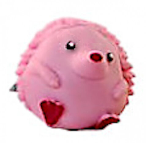 flipdiertje junior 5 cm rubber roze/geel