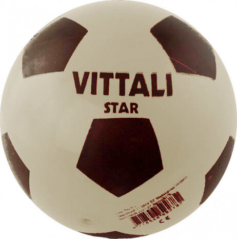 voetbal junior 18 cm wit