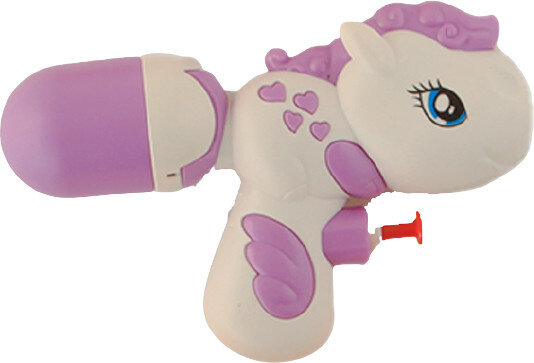 waterpistool paard junior 15 cm wit/paars