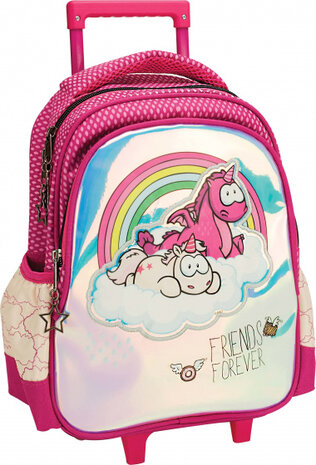 trolley rugzak Forever Friends 10 liter softcase roze/cr&egrave;me