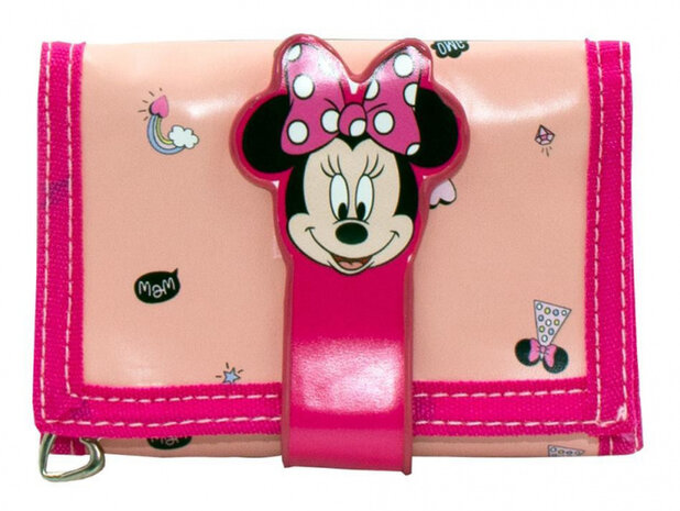 portemonnee Minnie Mouse meisjes 26 x 13 cm PVC roze