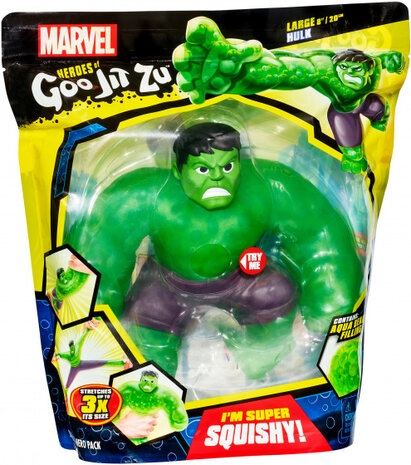 stretchfiguur Supergoo Hulk 14,5 cm rubber groen