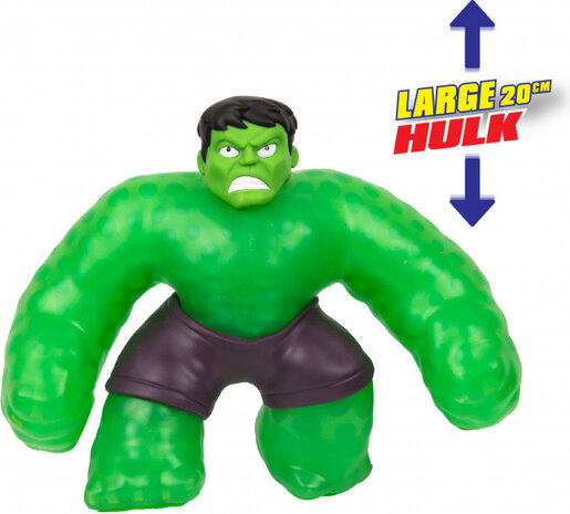 stretchfiguur Supergoo Hulk 14,5 cm rubber groen