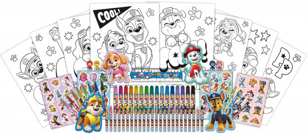 kleurset Paw Patrol Super Deluxe 60-delig