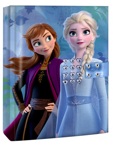 dagboek Frozen 21 x 15,5 cm code papier blauw
