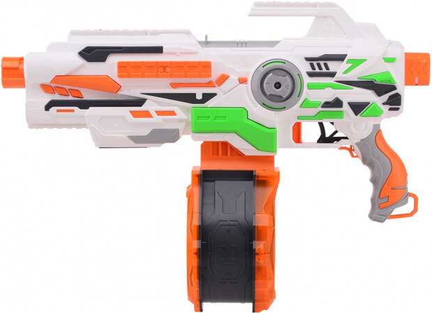 blaster geweer Scorpion Max 62 cm oranje 51-delig