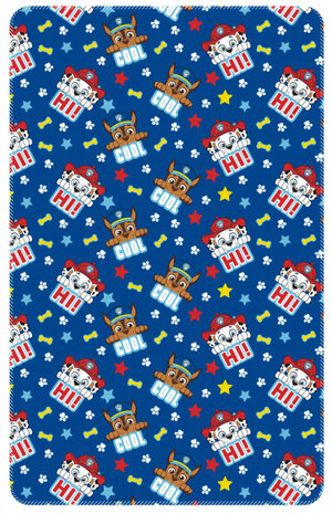 fleecedeken Paw Patrol junior 150 x 95 cm polyester