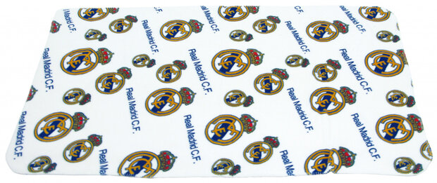 fleecedeken junior 150 x 95 cm polyester wit