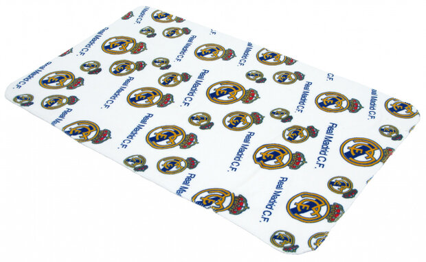 fleecedeken junior 150 x 95 cm polyester wit