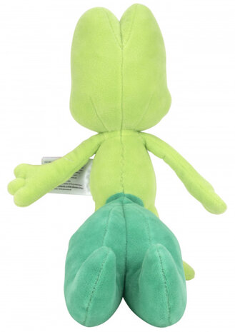 knuffel Treecko junior 20 cm pluche groen/rood