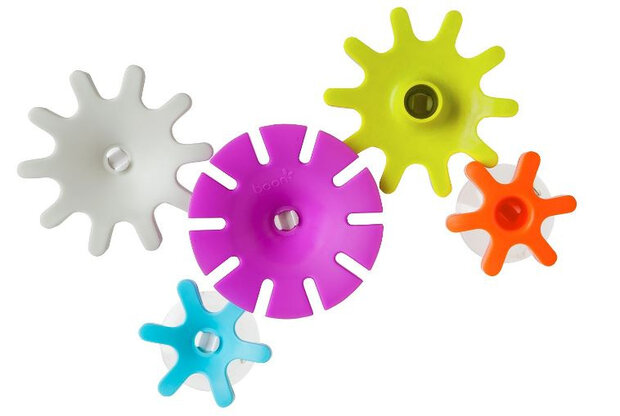 badspeelgoed radertjes junior 9,5 cm rubber 5 stuks