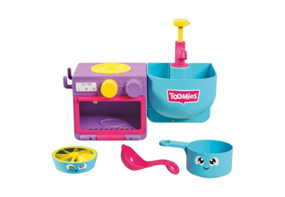 badspeelgoed Bubble &amp; Bake junior blauw/paars 5-delig