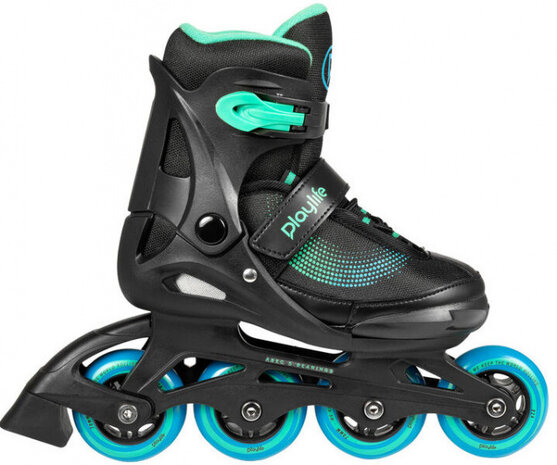 inline skates Joker combo-set 82A zwart/groen maat 37/40