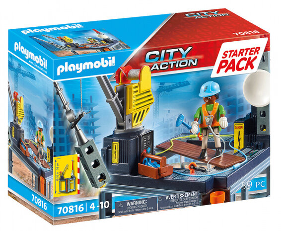 City Action - Starterpack Bouwplaats met lier (70816)