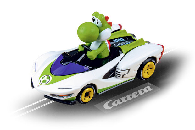 racebaanauto Go Nintendo Mario Kart Yoshi 1:43 groen/wit