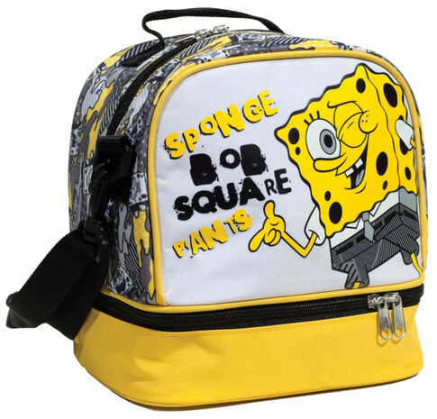 koeltas Square Pants junior 6 liter polyester geel/zwart