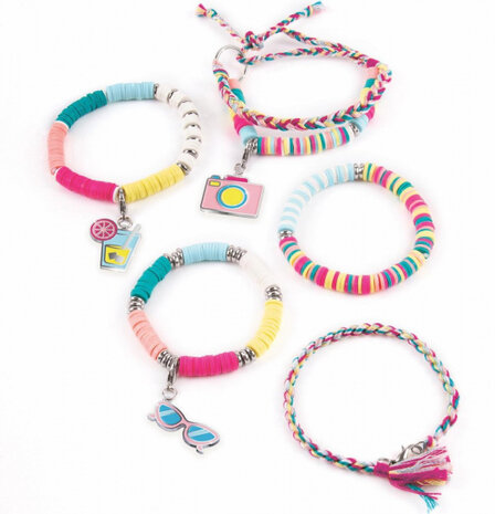 bedelarmbanden Summer Vibes Heishi meisjes 528-delig