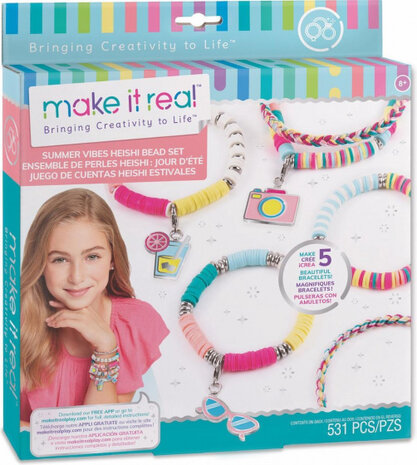 bedelarmbanden Summer Vibes Heishi meisjes 528-delig