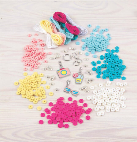 bedelarmbanden Summer Vibes Heishi meisjes 528-delig