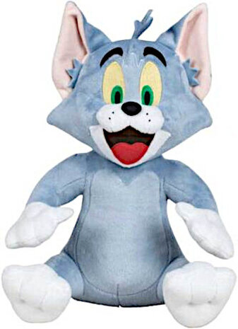knuffel Tom &amp; Jerry kat 20 cm pluche grijs