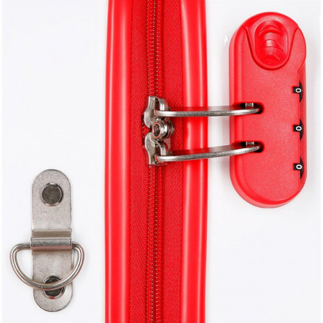 ride-onkoffer Cars 34 liter wit/rood