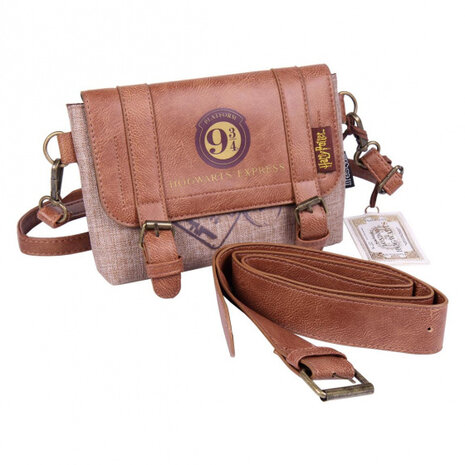 schoudertas Harry Potter 19,5 x 13 cm polyester bruin