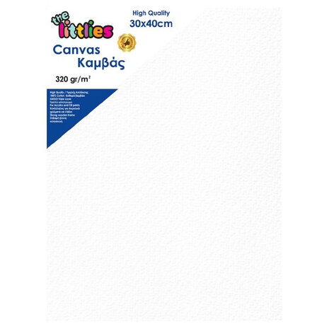 canvasdoek junior 30 x 40 cm 320 g/m&sup2; wit