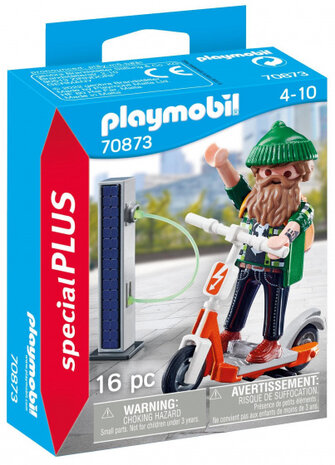 Special Plus - Hipster met e-scooter (70873)