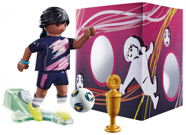Special Plus - Voetbalster met doelmuur (70875)