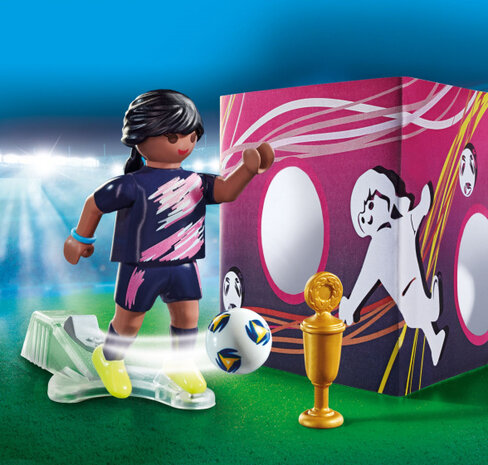 Special Plus - Voetbalster met doelmuur (70875)