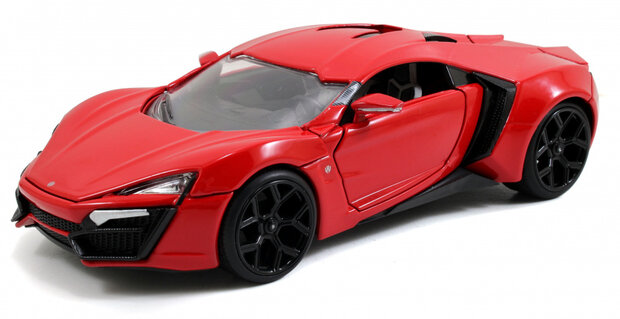 raceauto Fast &amp; Furious Lykan Hypersport 1:24 rood