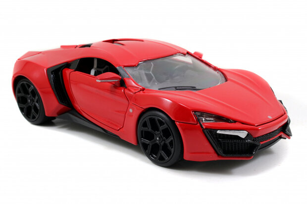 raceauto Fast &amp; Furious Lykan Hypersport 1:24 rood