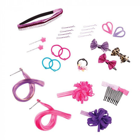 poppenaccessoires Rock N&#039; Sweet Hair 26-delig