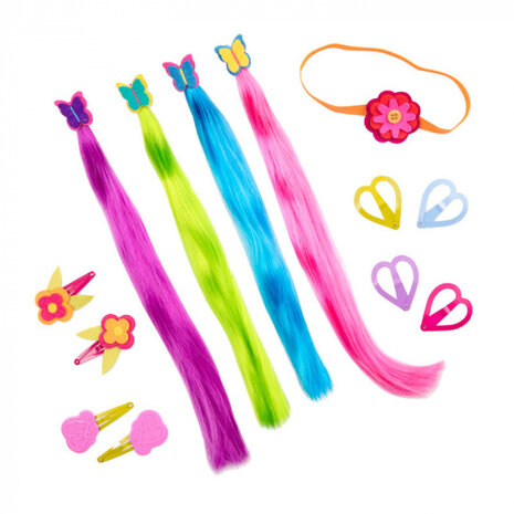 haaraccessoires poppen junior synthetisch 13-delig