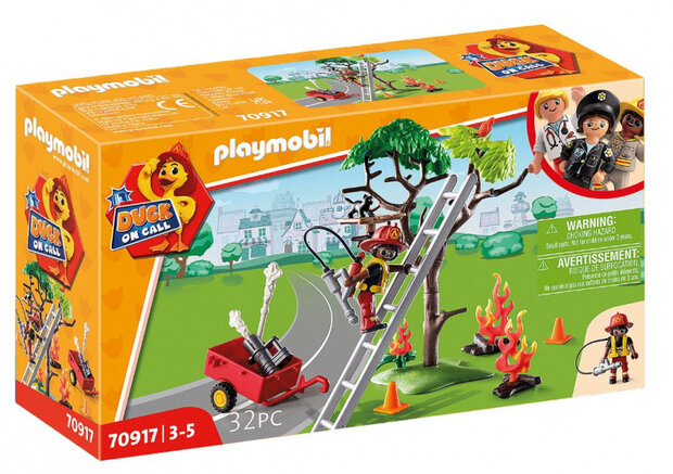 Duck On Call - Brandweeractie. Red de kat! (70917)