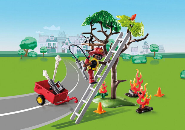 Duck On Call - Brandweeractie. Red de kat! (70917)