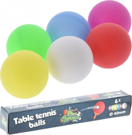 tafeltennisballen 4 cm 6 stuks