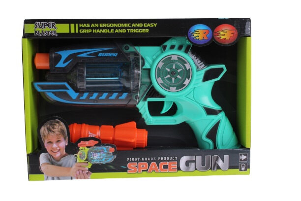pistool Space Gun 3D turquoise