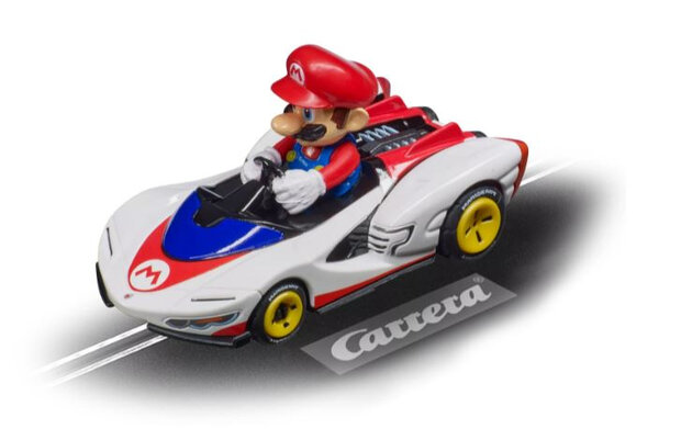 raceauto Go!!! Mario Kart junior 1:43 rood/wit/blauw