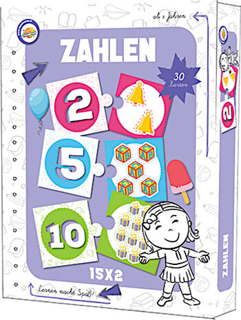 leerspel Tellen junior karton paars 30-delig (de)