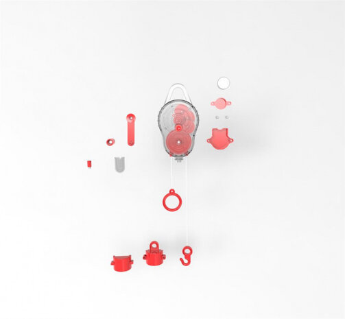 speelset Eco-Tech bulb-systeem rood/transparant 12-delig