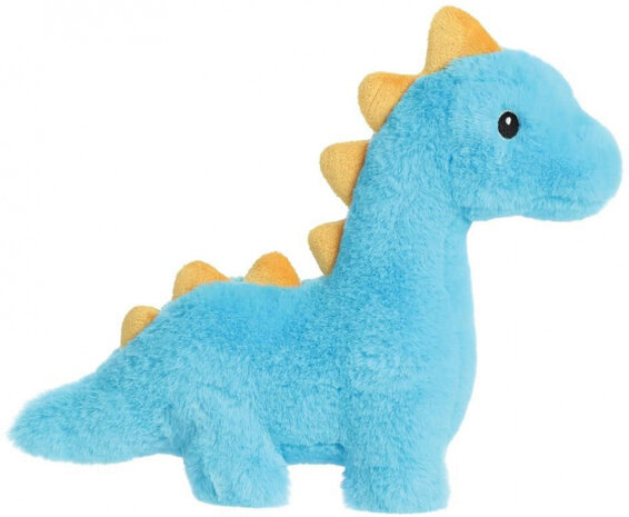 knuffel Eco Nation diplodocus junior 20 cm pluche blauw